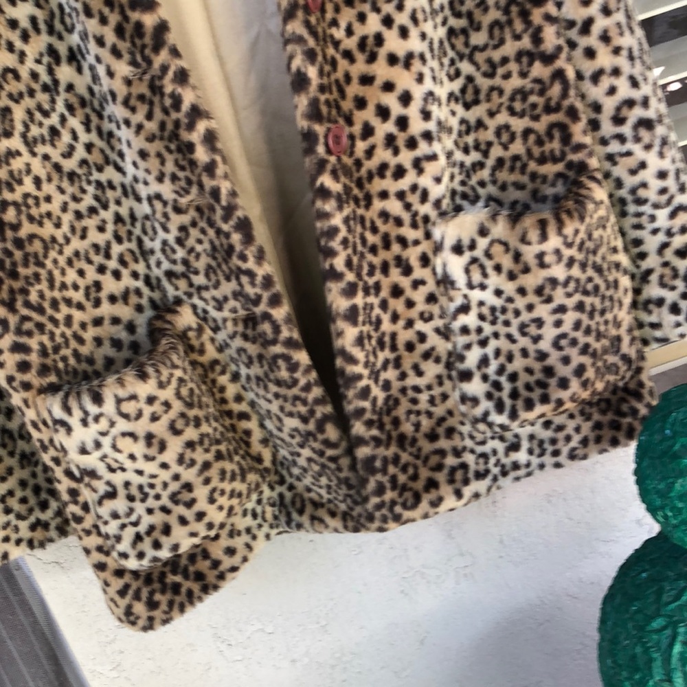 Leopard Print Coat - image 5